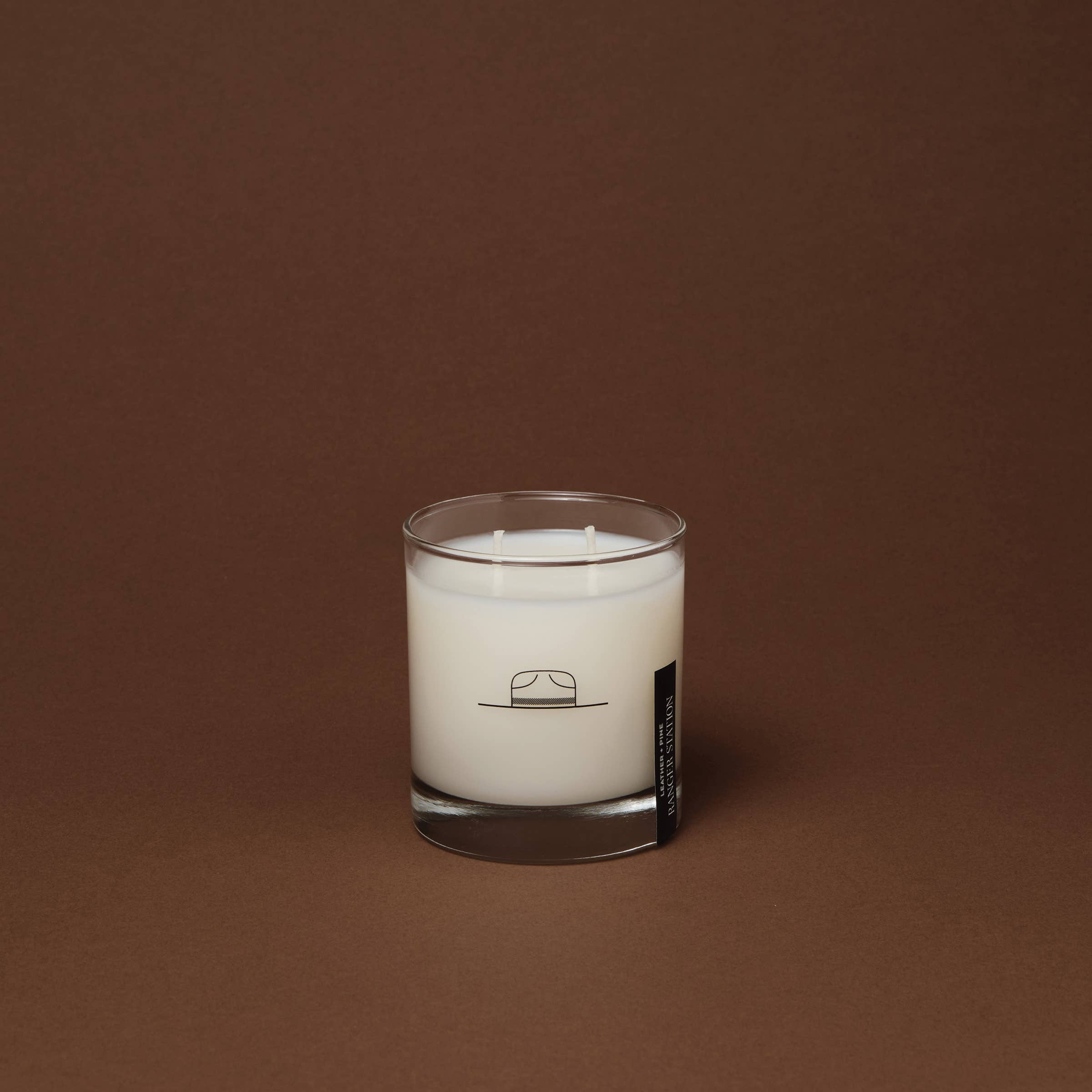 Leather & Pine Candle