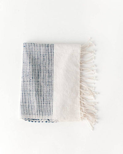Riviera Striped Cotton Hand Towel | Grey Stripe