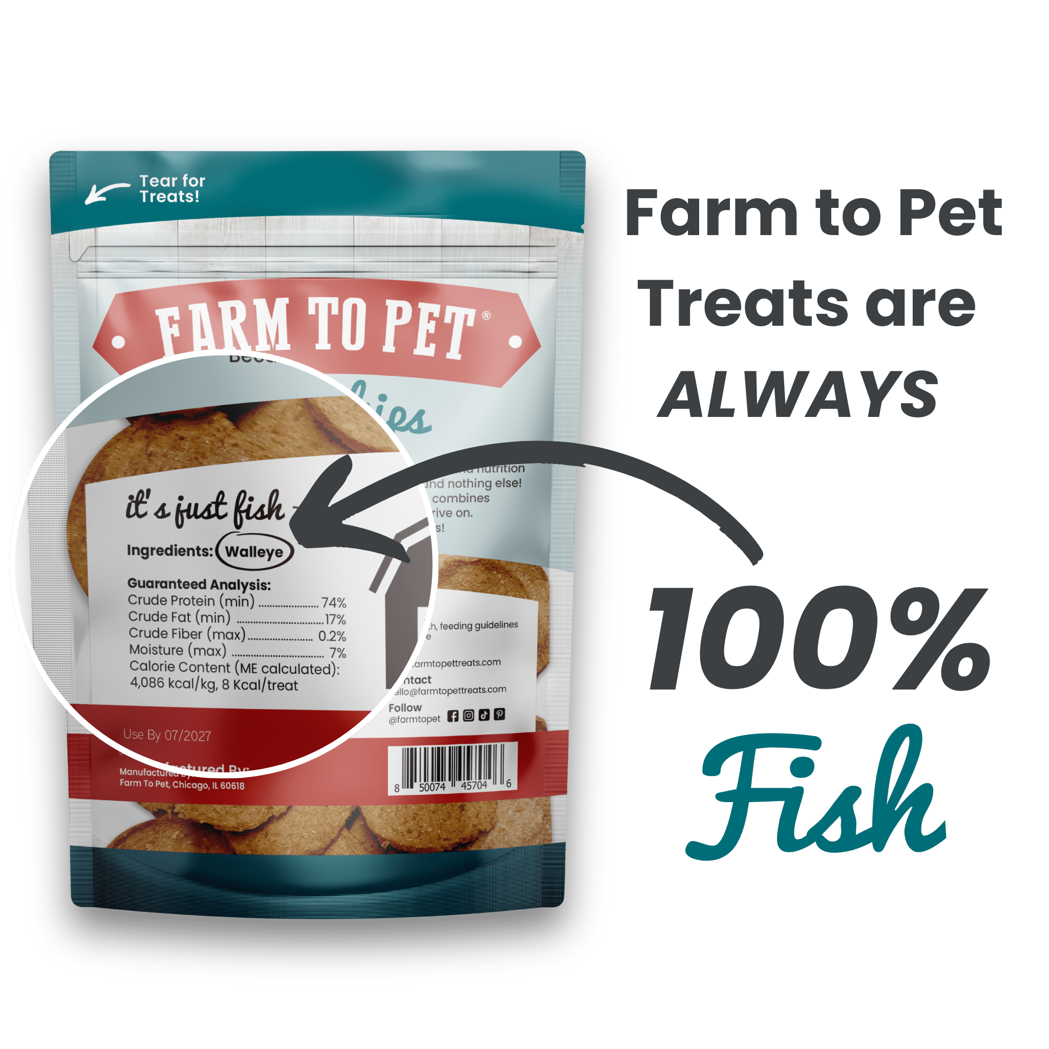 Fish Chips Dog Treats