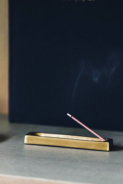 Brass Incense Stand Rectangle