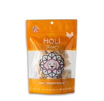 HOLI Chicken Dog Treats - All Natural Breast Meat - Freeze Dried