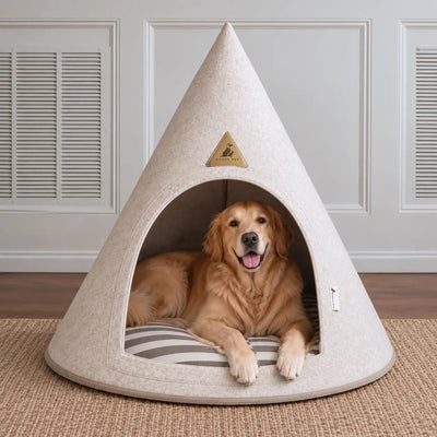 Mod Felt Pet Cave, Cream