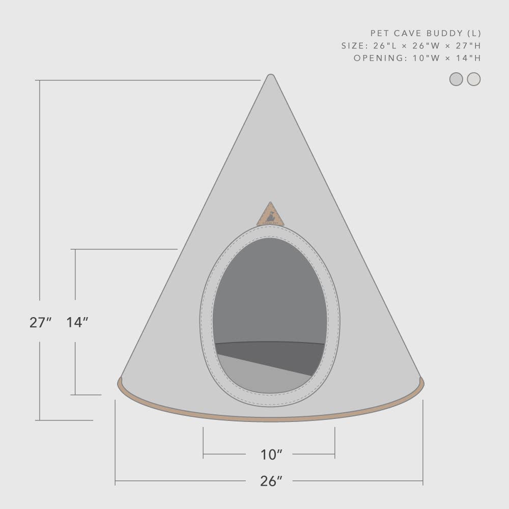 Mod Felt Pet Cave in Cream