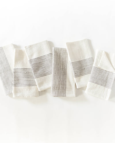 Riviera Cotton Napkin | Tonal Stripe