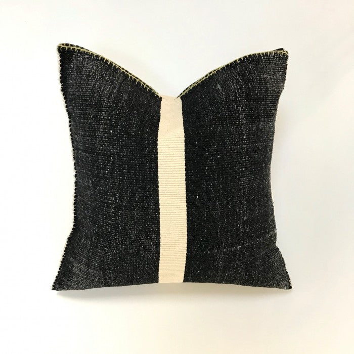Kearny 20"x20" Black and White Pillow