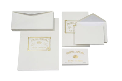 Original Crown Mill Pure Cotton Note Cards 50Pk