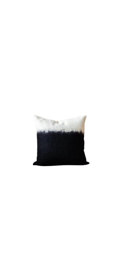 Eclipse Felted Wool Throw Pillow