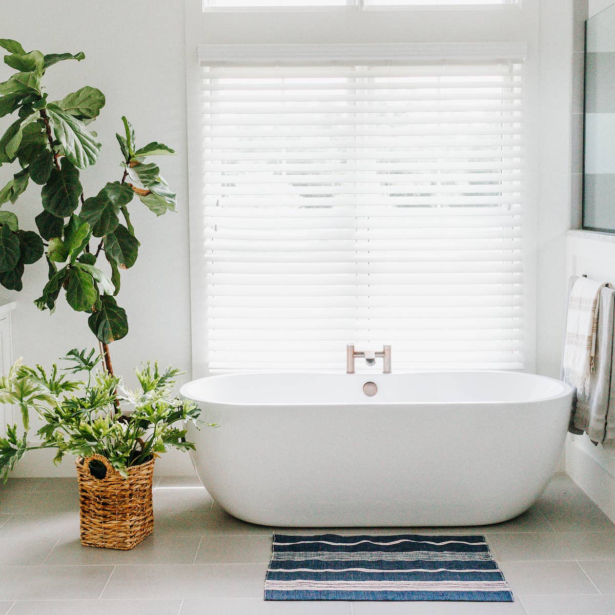 Aden Cotton Bath Mat Natural with