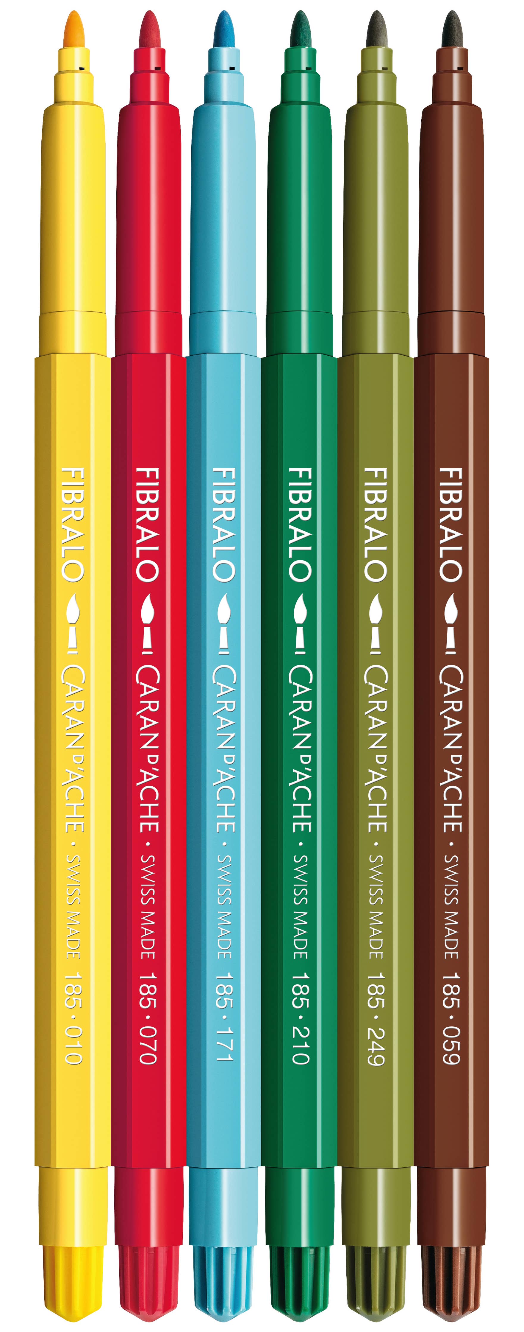 Kawaii Set of 6 Fibralo Swiss Mountain Markers
