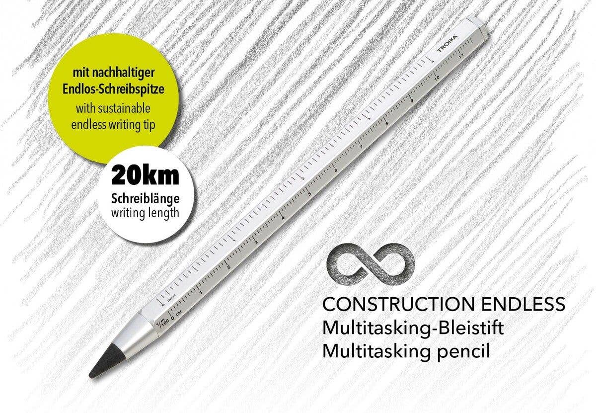Troika Multi-Tasking Construction Endless Pencil 12.5 Miles