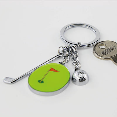 Hole in One Golf Charms Key Ring