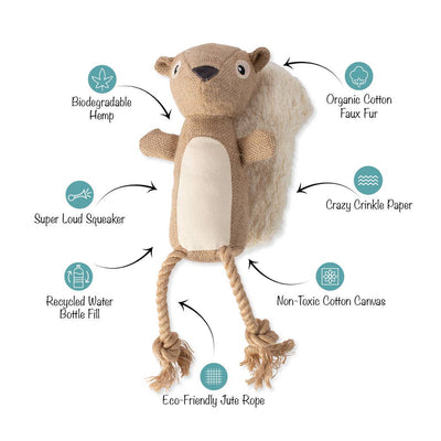 Bring More Nuts Squirrel Dog Toy