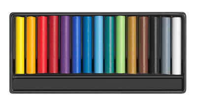 15 Wax Pastels, Water Soluble in Cardboard Box