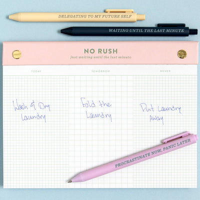 No Rush 6x8 Notepad