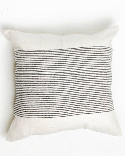 20" Riviera Cotton Throw Pillow Cover Grey