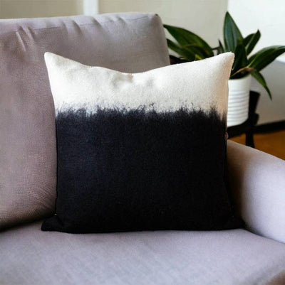 Eclipse Felted Wool Throw Pillow
