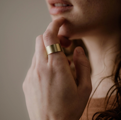 Cigar Band Slim Ring