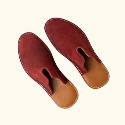 Mr. Grumpy Leather Slippers