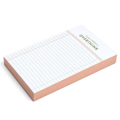 Things I Need To Overthink 4x6 Notepad