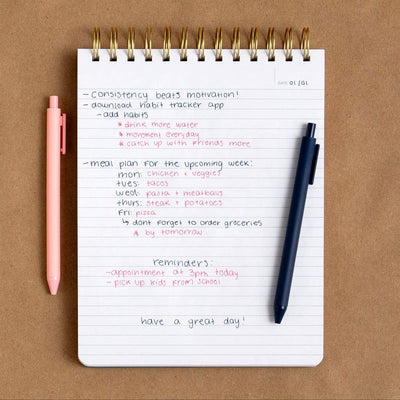 Notes & Ideas Top Spiral 7x9 Notebook