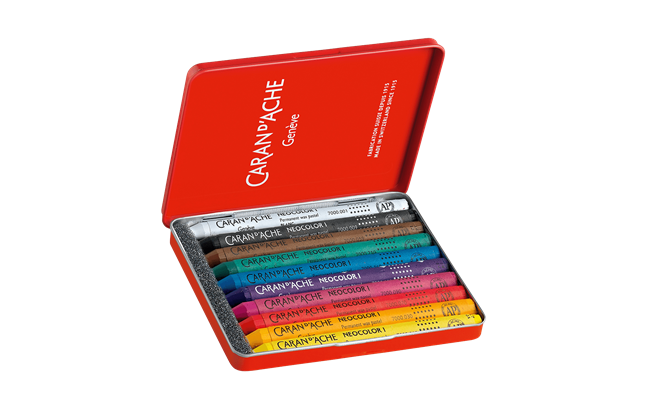 10 NEOCOLOR I Pastels in Metal Box