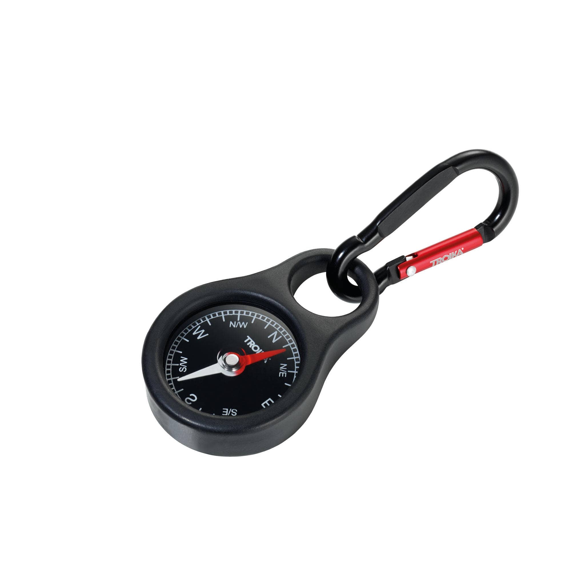 Troika Carabiner Keyring with Compass
