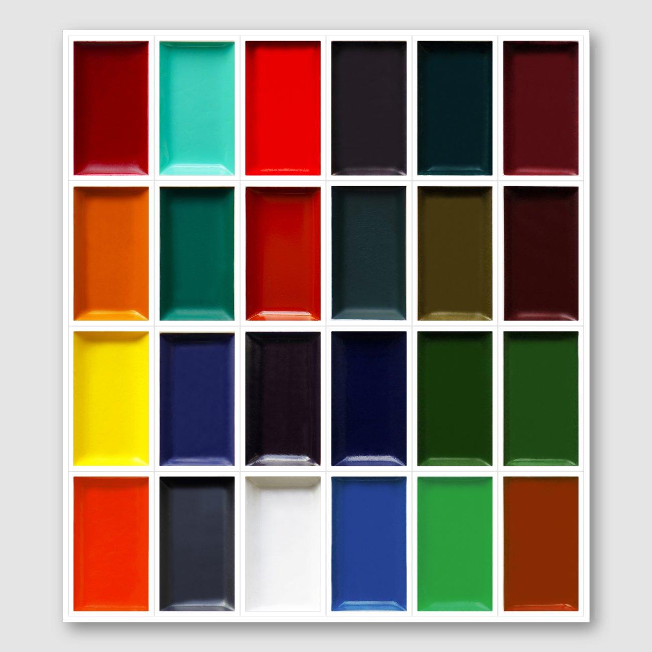 Nakagawa Kyoto Gansai Pigment Japanese Watercolor Set 24 Colors